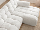 Jaya Fixed Corner Sofa Chenille Fabric - Right Angle