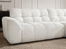 Jaya Fixed Corner Sofa Chenille Fabric - Right Angle