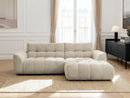 Jaya Fixed Corner Sofa Chenille Fabric - Right Angle