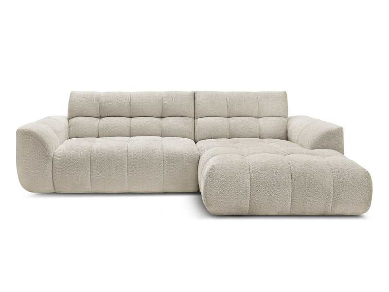 Jaya Fixed Corner Sofa Chenille Fabric - Right Angle