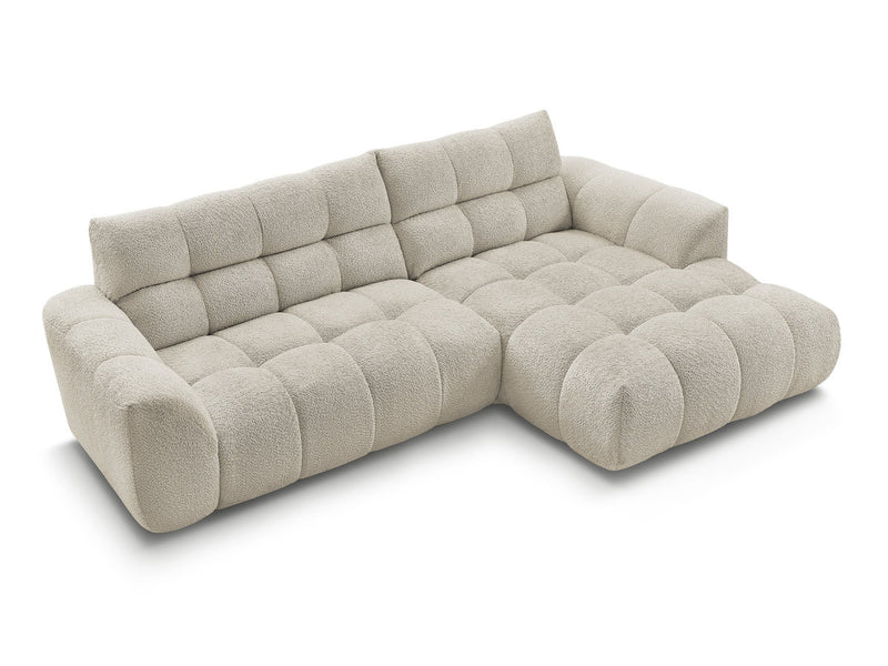 Jaya Fixed Corner Sofa Chenille Fabric - Right Angle