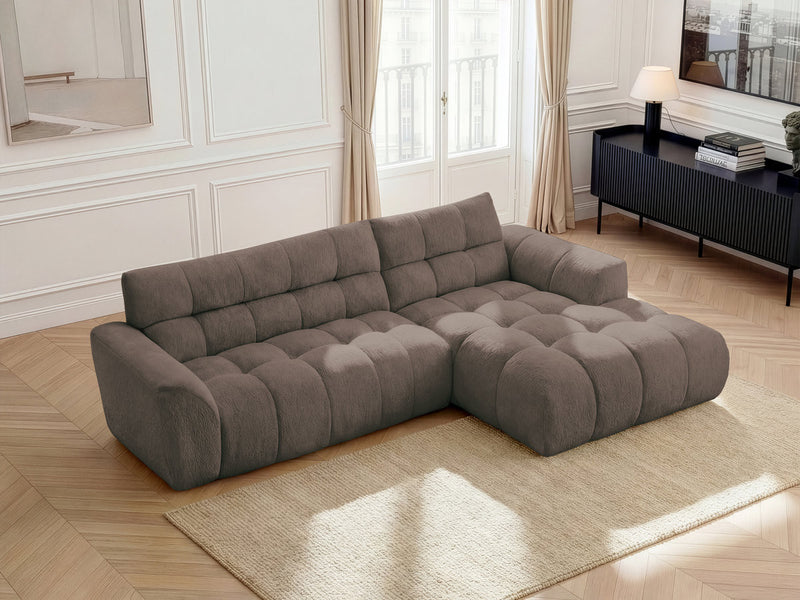 Jaya Fixed Corner Sofa Chenille Fabric - Right Angle