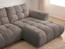 Jaya Fixed Corner Sofa Chenille Fabric - Right Angle