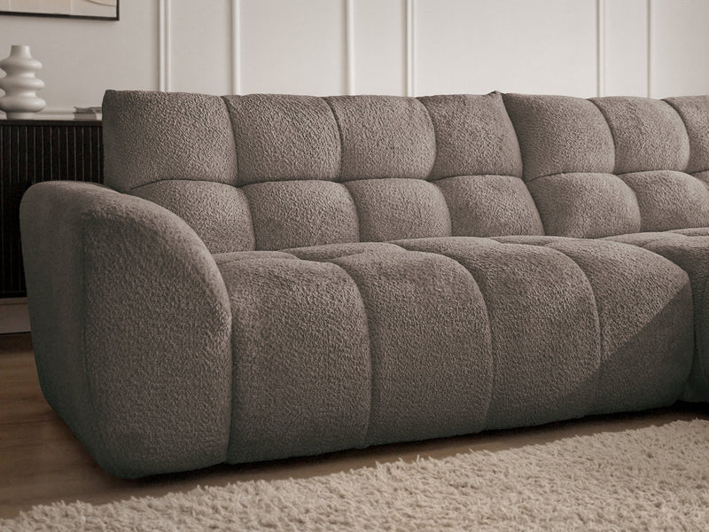 Jaya Fixed Corner Sofa Chenille Fabric - Right Angle