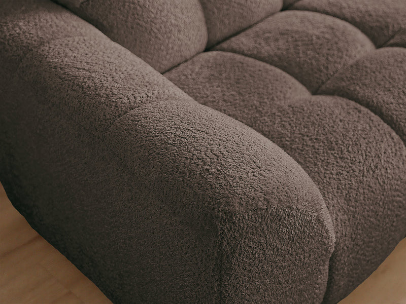 Jaya Fixed Corner Sofa Chenille Fabric - Right Angle