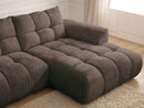 Jaya Fixed Corner Sofa Chenille Fabric - Right Angle