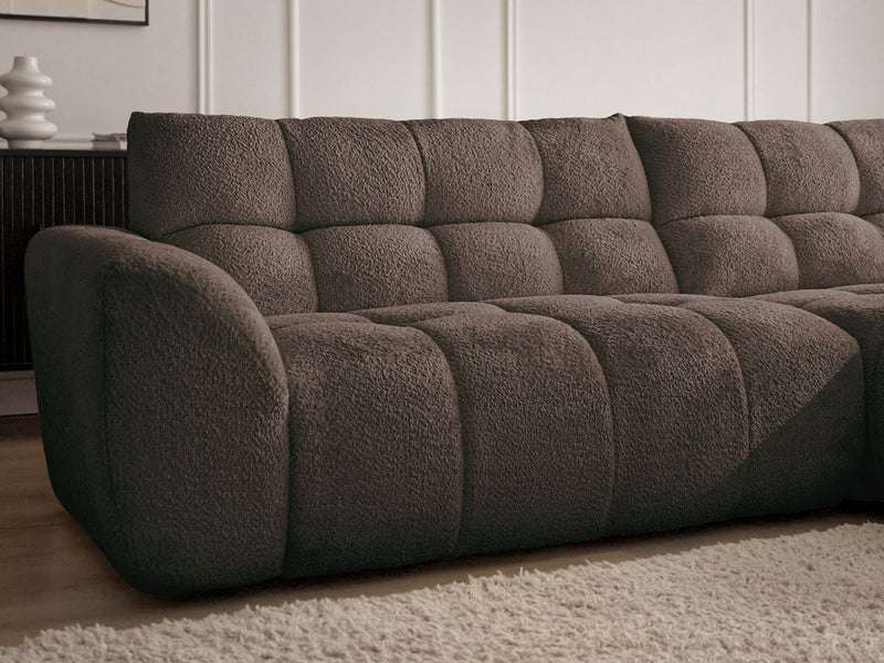 Jaya Fixed Corner Sofa Chenille Fabric - Right Angle
