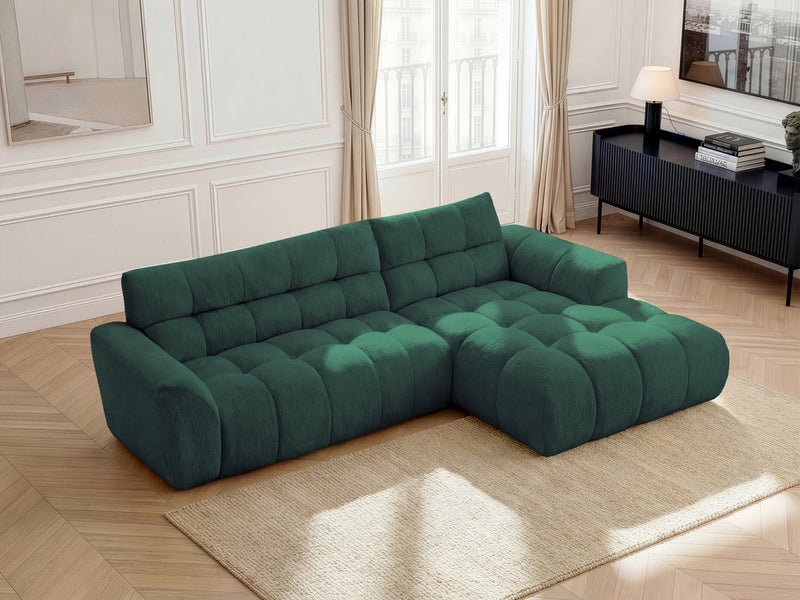 Jaya Fixed Corner Sofa Chenille Fabric - Right Angle