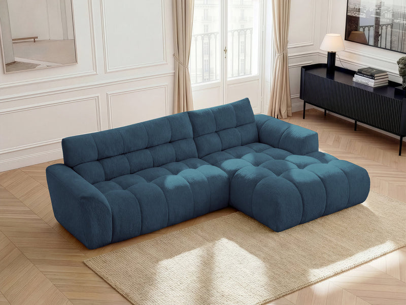 Jaya Fixed Corner Sofa Chenille Fabric - Right Angle