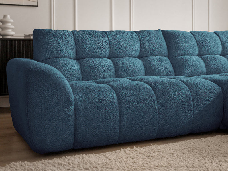 Jaya Fixed Corner Sofa Chenille Fabric - Right Angle