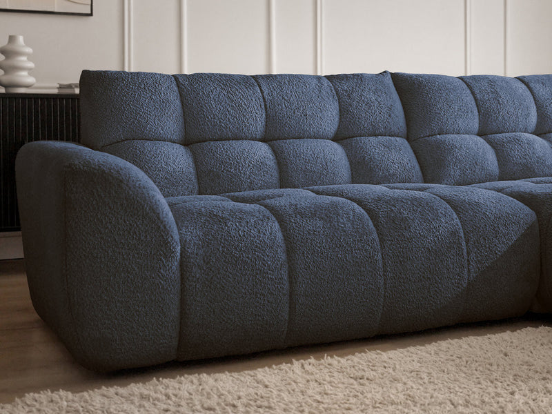 Jaya Fixed Corner Sofa Chenille Fabric - Right Angle