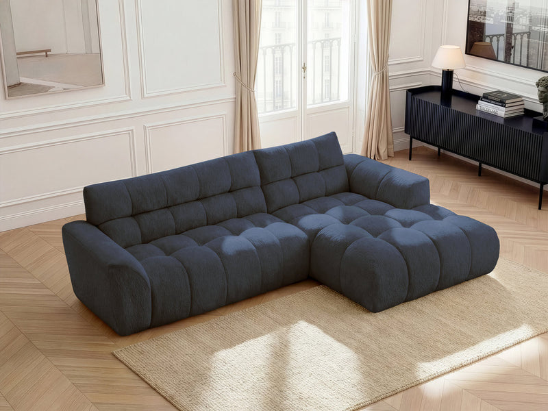 Jaya Fixed Corner Sofa Chenille Fabric - Right Angle