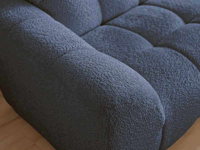 Jaya Fixed Corner Sofa Chenille Fabric - Right Angle