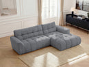 Jaya Fixed Corner Sofa Chenille Fabric - Right Angle