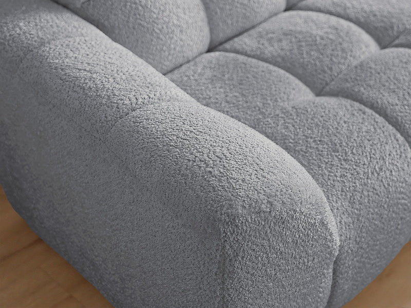 Jaya Fixed Corner Sofa Chenille Fabric - Right Angle