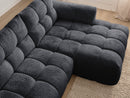 Jaya Fixed Corner Sofa Chenille Fabric - Right Angle