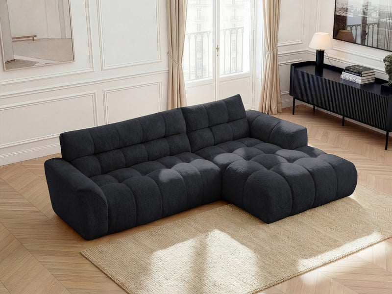 Jaya Fixed Corner Sofa Chenille Fabric - Right Angle