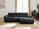 Jaya Fixed Corner Sofa Chenille Fabric - Right Angle