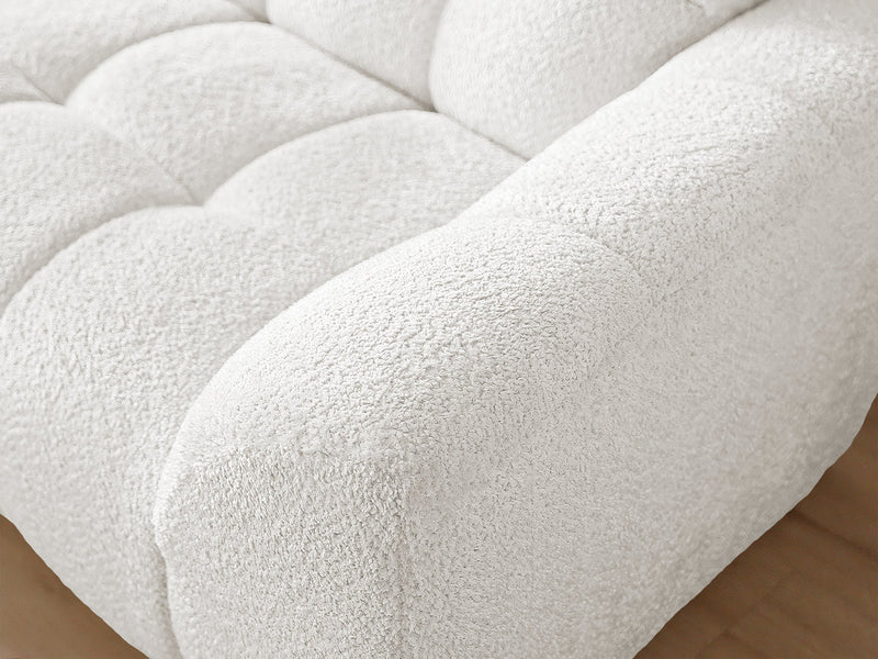 Canapé D'Angle Fixe Jaya Tissu Chenille - Angle Gauche