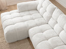 Canapé D'Angle Fixe Jaya Tissu Chenille - Angle Gauche