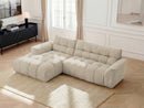 Canapé D'Angle Fixe Jaya Tissu Chenille - Angle Gauche