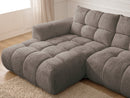 Canapé D'Angle Fixe Jaya Tissu Chenille - Angle Gauche