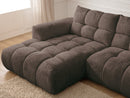 Canapé D'Angle Fixe Jaya Tissu Chenille - Angle Gauche
