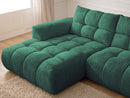 Canapé D'Angle Fixe Jaya Tissu Chenille - Angle Gauche