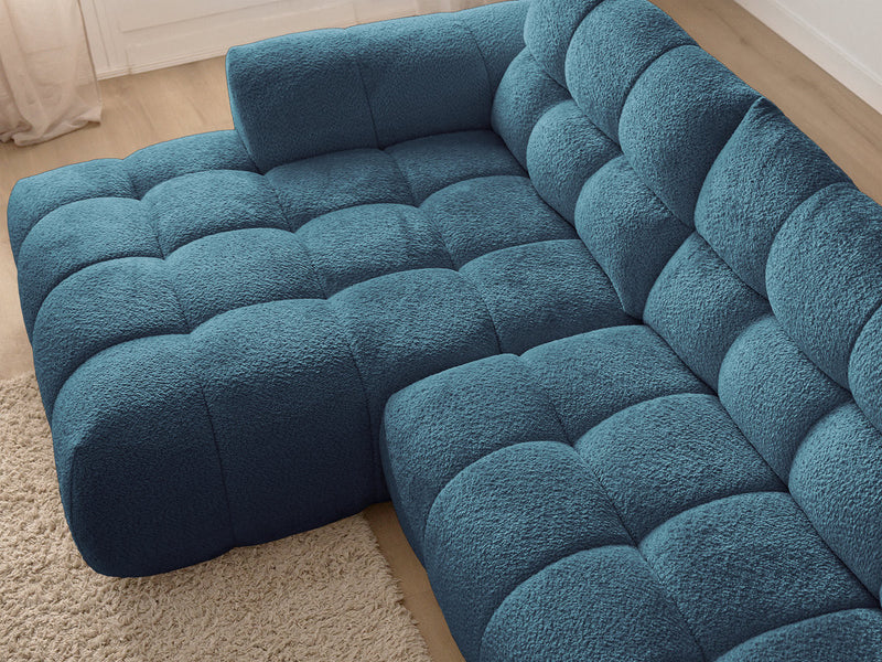 Canapé D'Angle Fixe Jaya Tissu Chenille - Angle Gauche