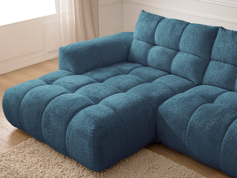 Canapé D'Angle Fixe Jaya Tissu Chenille - Angle Gauche