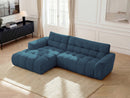 Canapé D'Angle Fixe Jaya Tissu Chenille - Angle Gauche