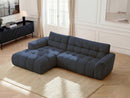Canapé D'Angle Fixe Jaya Tissu Chenille - Angle Gauche