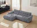 Canapé D'Angle Fixe Jaya Tissu Chenille - Angle Gauche