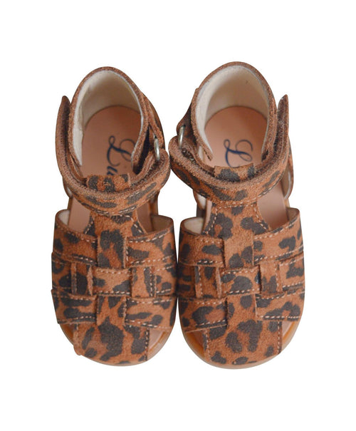 Clarence Scratch Soft Sandals - Leopard - Girl