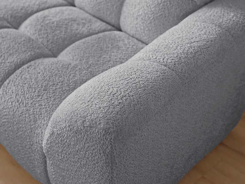 Canapé D'Angle Fixe Jaya Tissu Chenille - Angle Gauche