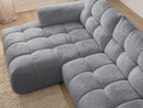 Canapé D'Angle Fixe Jaya Tissu Chenille - Angle Gauche