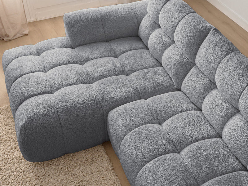 Canapé D'Angle Fixe Jaya Tissu Chenille - Angle Gauche