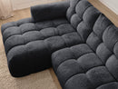 Canapé D'Angle Fixe Jaya Tissu Chenille - Angle Gauche