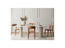 Constance - Set - With Beige Concrete Effect Oval Dining Table + 4 Pia Chairs