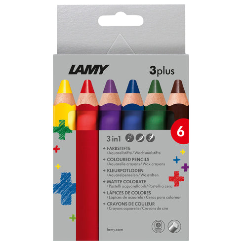 6 Crayons De Couleur - 3Plus - Lamy