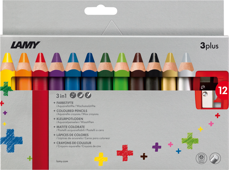 12 Crayons De Couleur - 3Plus - Lamy