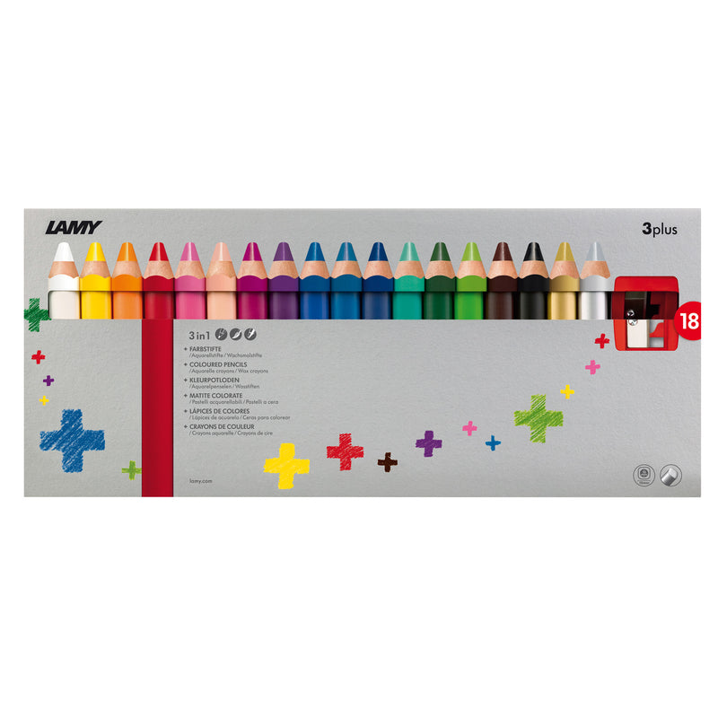 18 Crayons De Couleur - 3Plus - Lamy