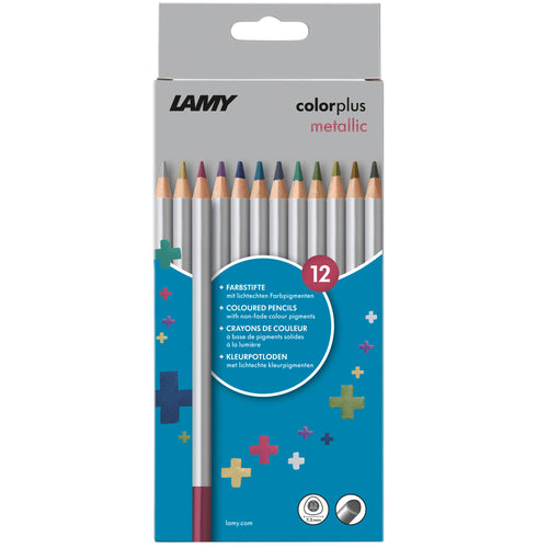 12 Crayons De Couleur - Colorplus Métalliques - Lamy