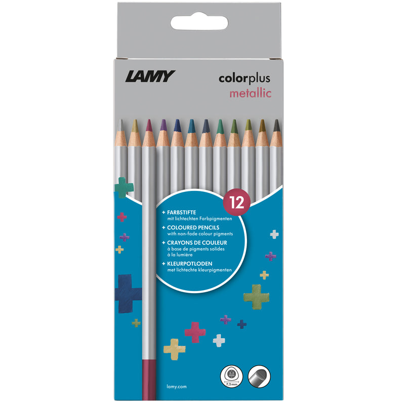 12 Crayons De Couleur - Colorplus Métalliques - Lamy