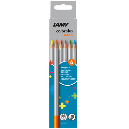 6 Crayons De Couleur - Colorplus Fluo - Lamy
