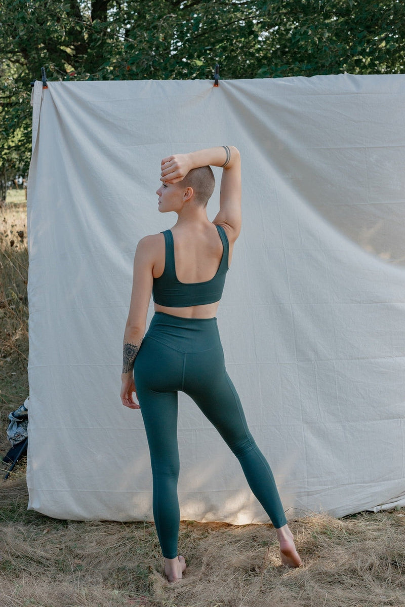Girlfriend Collective - Leggings - Leggings de talle alto con bolsillo - Espuma