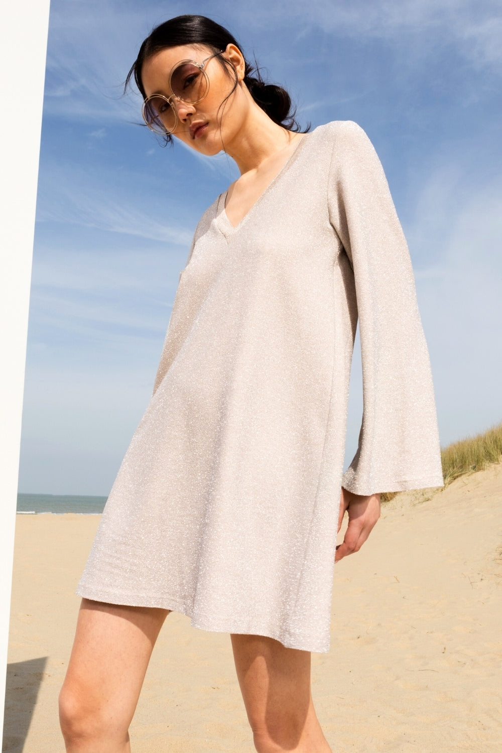 The Joni Beige Dress