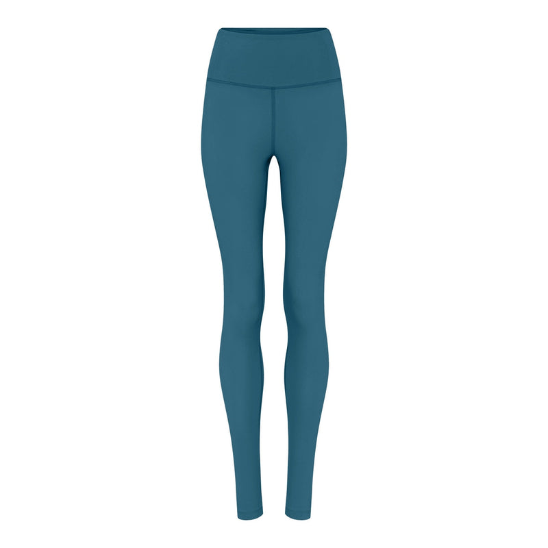 Girlfriend Collective - Leggings flotantes de cintura alta - Ixia larga y oscura