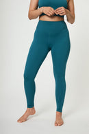 Girlfriend Collective - Leggings flotantes de cintura alta - Ixia larga y oscura
