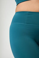 Girlfriend Collective - Leggings flotantes de cintura alta - Ixia larga y oscura